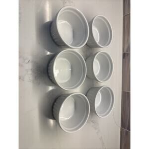 Dansk International Designs White Portugal Rondure Rice Ribbed Ramekin 3.5 6